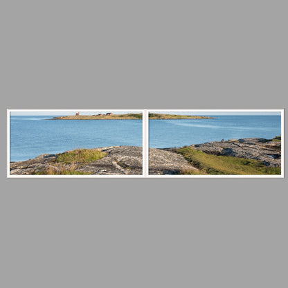 LED-Wandbild Zweiteiler quer 240x60 cm – Meer & Küste