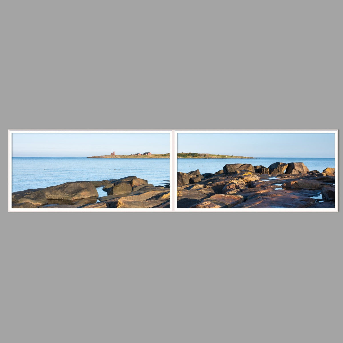 LED-Wandbild Zweiteiler quer 240x60 cm – Meer & Küste
