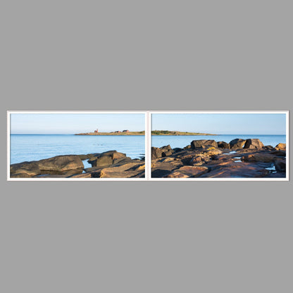 LED-Wandbild Zweiteiler quer 240x60 cm – Meer & Küste