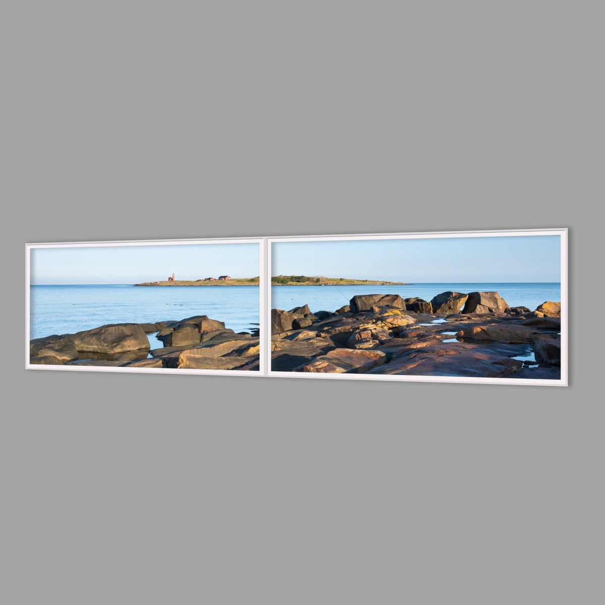 LED-Wandbild Zweiteiler quer 240x60 cm – Meer & Küste