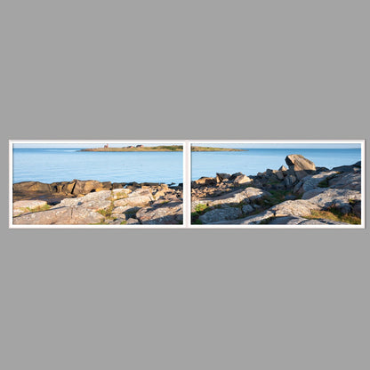 LED-Wandbild Zweiteiler quer 240x60 cm – Meer & Küste