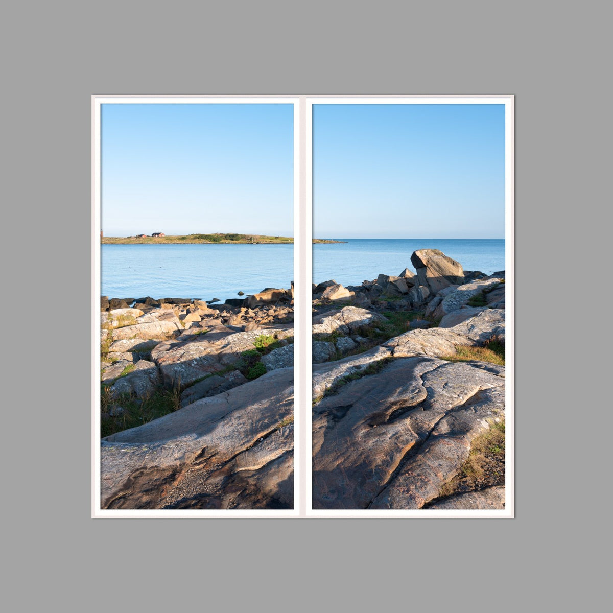 LED-Wandbild Zweiteiler hochkant 120x120 cm – Meer & Küste