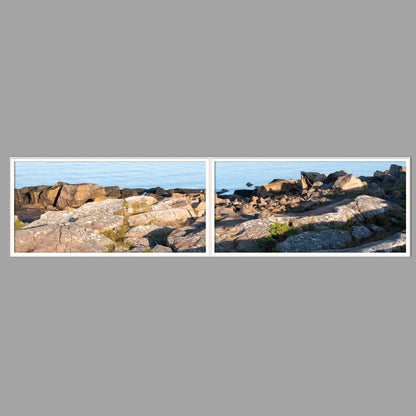 LED-Wandbild Zweiteiler quer 240x60 cm – Meer & Küste
