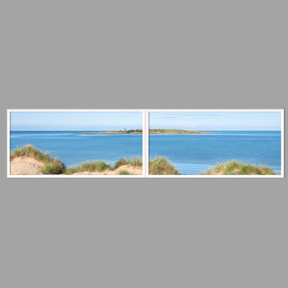 LED-Wandbild Zweiteiler quer 240x60 cm – Meer & Küste
