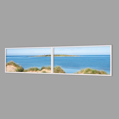 LED-Wandbild Zweiteiler quer 240x60 cm – Meer & Küste