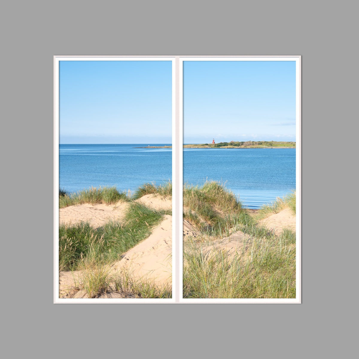 LED-Wandbild Zweiteiler hochkant 120x120 cm – Meer & Küste