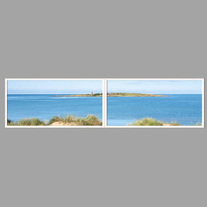 LED-Wandbild Zweiteiler quer 240x60 cm – Meer & Küste