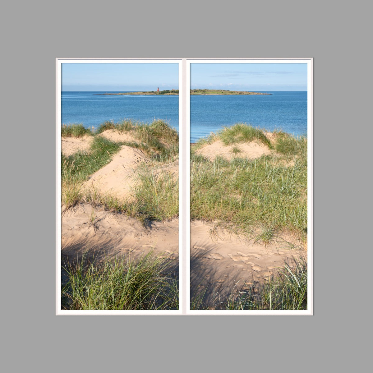 LED-Wandbild Zweiteiler hochkant 120x120 cm – Meer & Küste