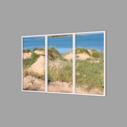 LED-Wandbild Dreiteiler hochkant 180x120 cm – Meer & Küste