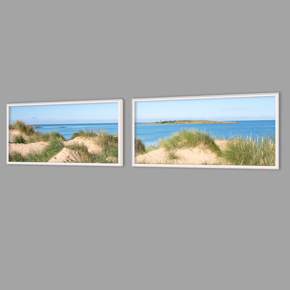 LED-Wandbild Zweiteiler quer mit Abstand – Meer & Küste