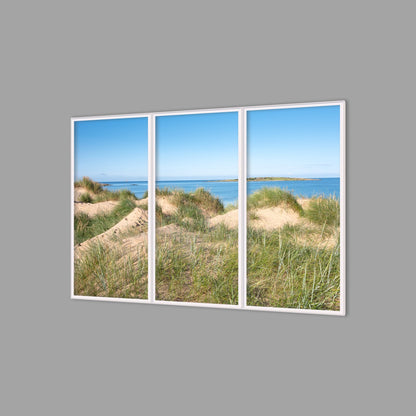 LED-Wandbild Dreiteiler hochkant 180x120 cm – Meer & Küste