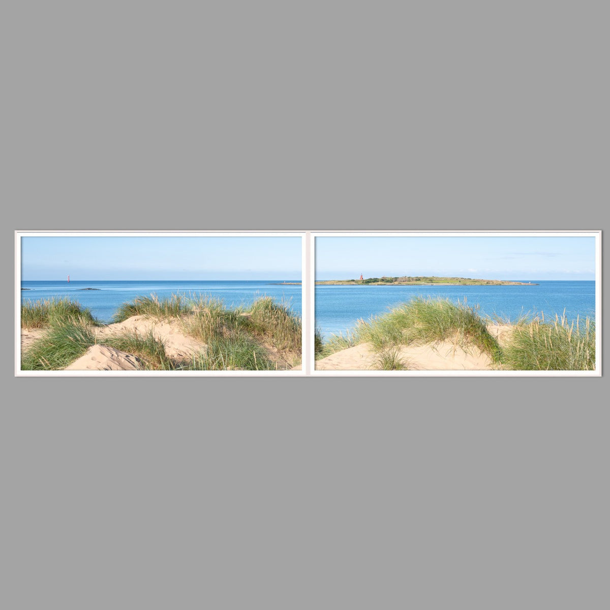 LED-Wandbild Zweiteiler quer 240x60 cm – Meer & Küste