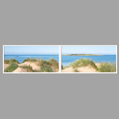 LED-Wandbild Zweiteiler quer 240x60 cm – Meer & Küste