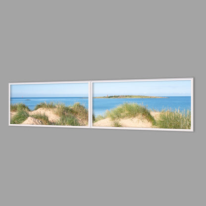 LED-Wandbild Zweiteiler quer 240x60 cm – Meer & Küste