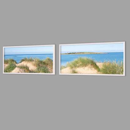 LED-Wandbild Zweiteiler quer mit Abstand – Meer & Küste