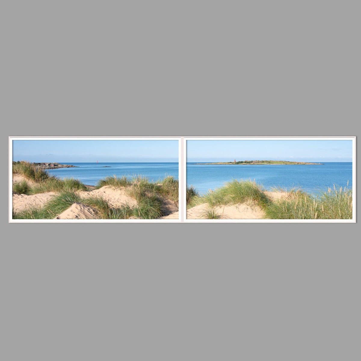 LED-Wandbild Zweiteiler quer 240x60 cm – Meer & Küste