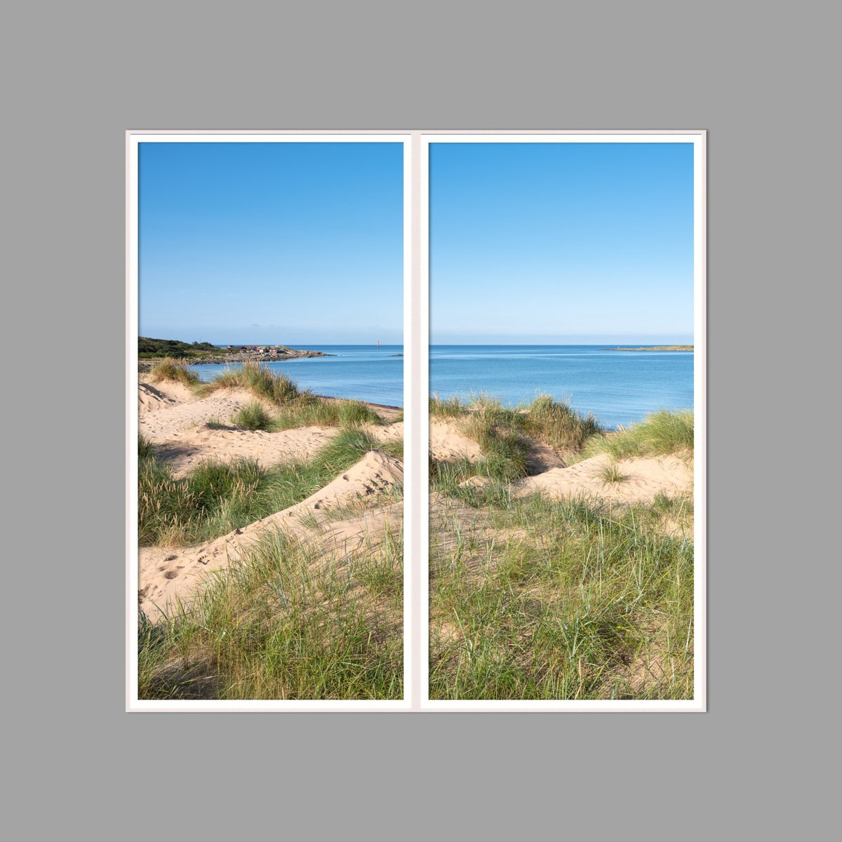 LED-Wandbild Zweiteiler hochkant 120x120 cm – Meer & Küste