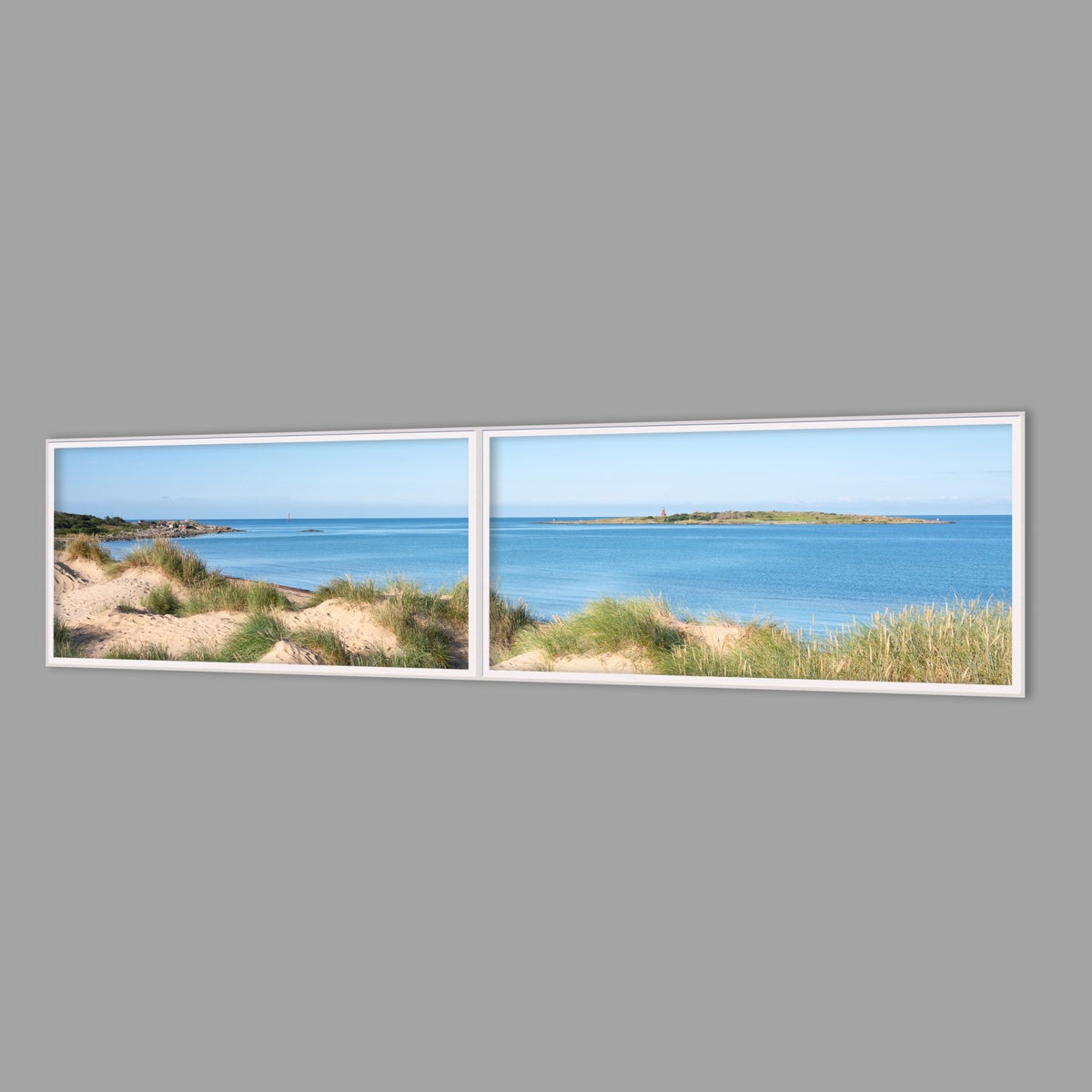 LED-Wandbild Zweiteiler quer 240x60 cm – Meer & Küste