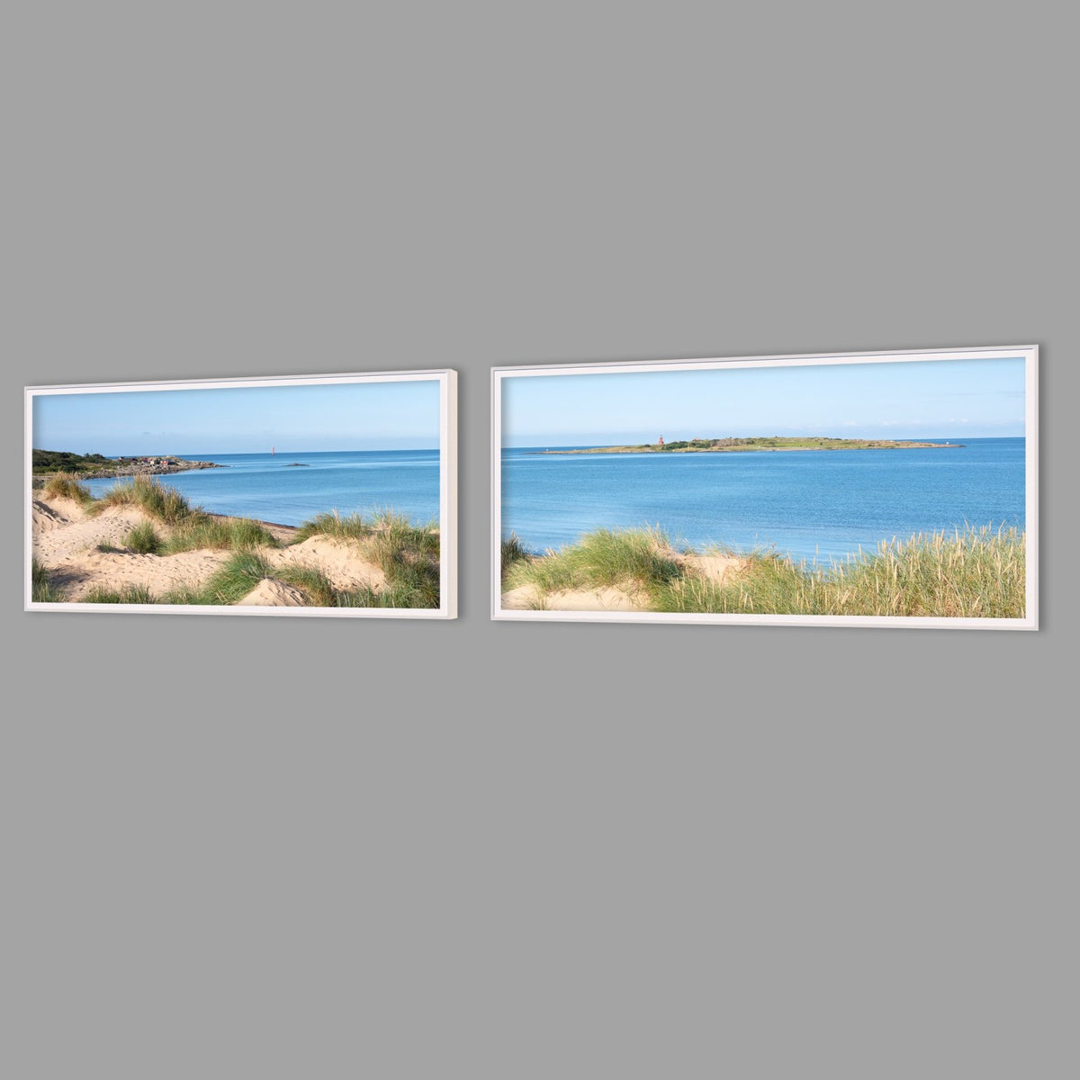 LED-Wandbild Zweiteiler quer mit Abstand – Meer & Küste