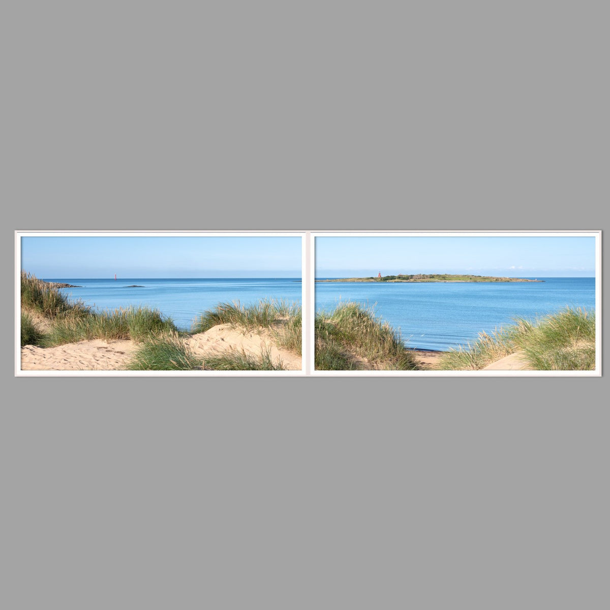 LED-Wandbild Zweiteiler quer 240x60 cm – Meer & Küste