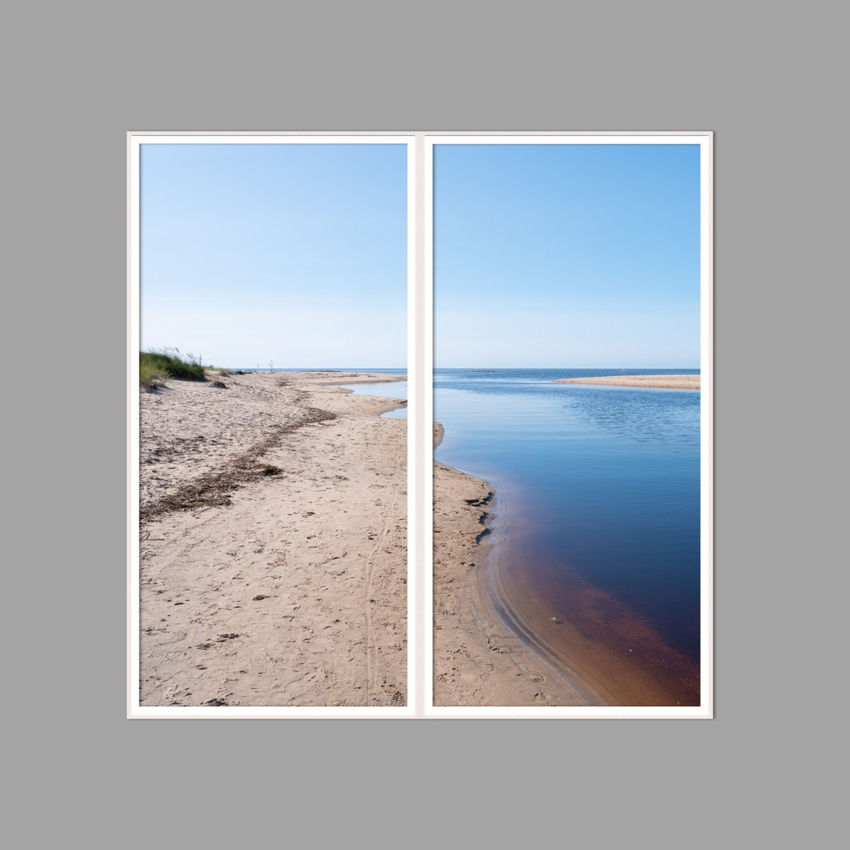 LED-Wandbild Zweiteiler hochkant 120x120 cm – Meer & Küste