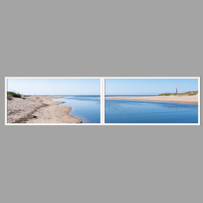 LED-Wandbild Zweiteiler quer 240x60 cm – Meer & Küste