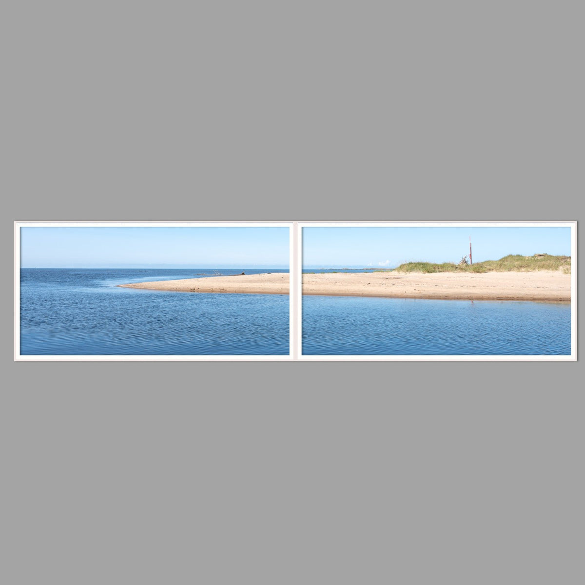 LED-Wandbild Zweiteiler quer 240x60 cm – Meer & Küste