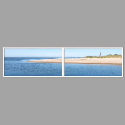 LED-Wandbild Zweiteiler quer 240x60 cm – Meer & Küste
