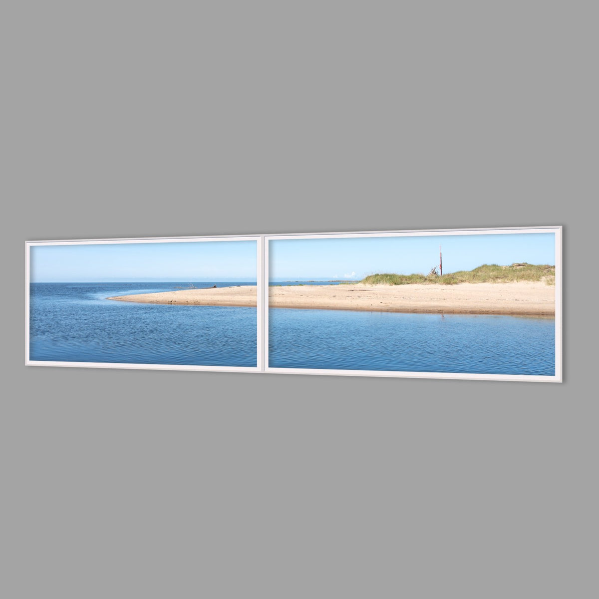 LED-Wandbild Zweiteiler quer 240x60 cm – Meer & Küste