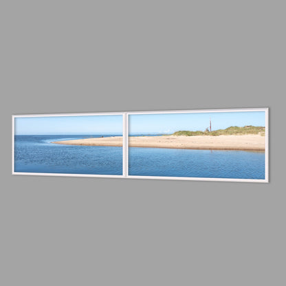 LED-Wandbild Zweiteiler quer 240x60 cm – Meer & Küste
