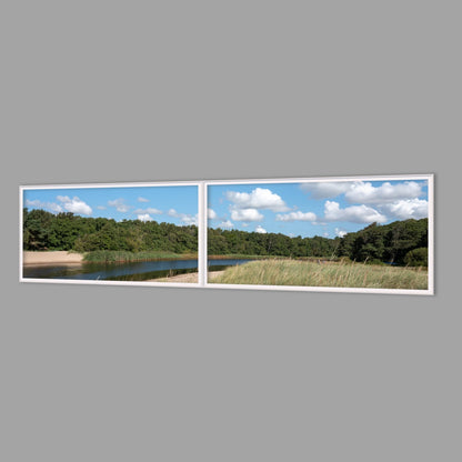 LED-Wandbild Zweiteiler quer 240x60 cm – Meer & Küste
