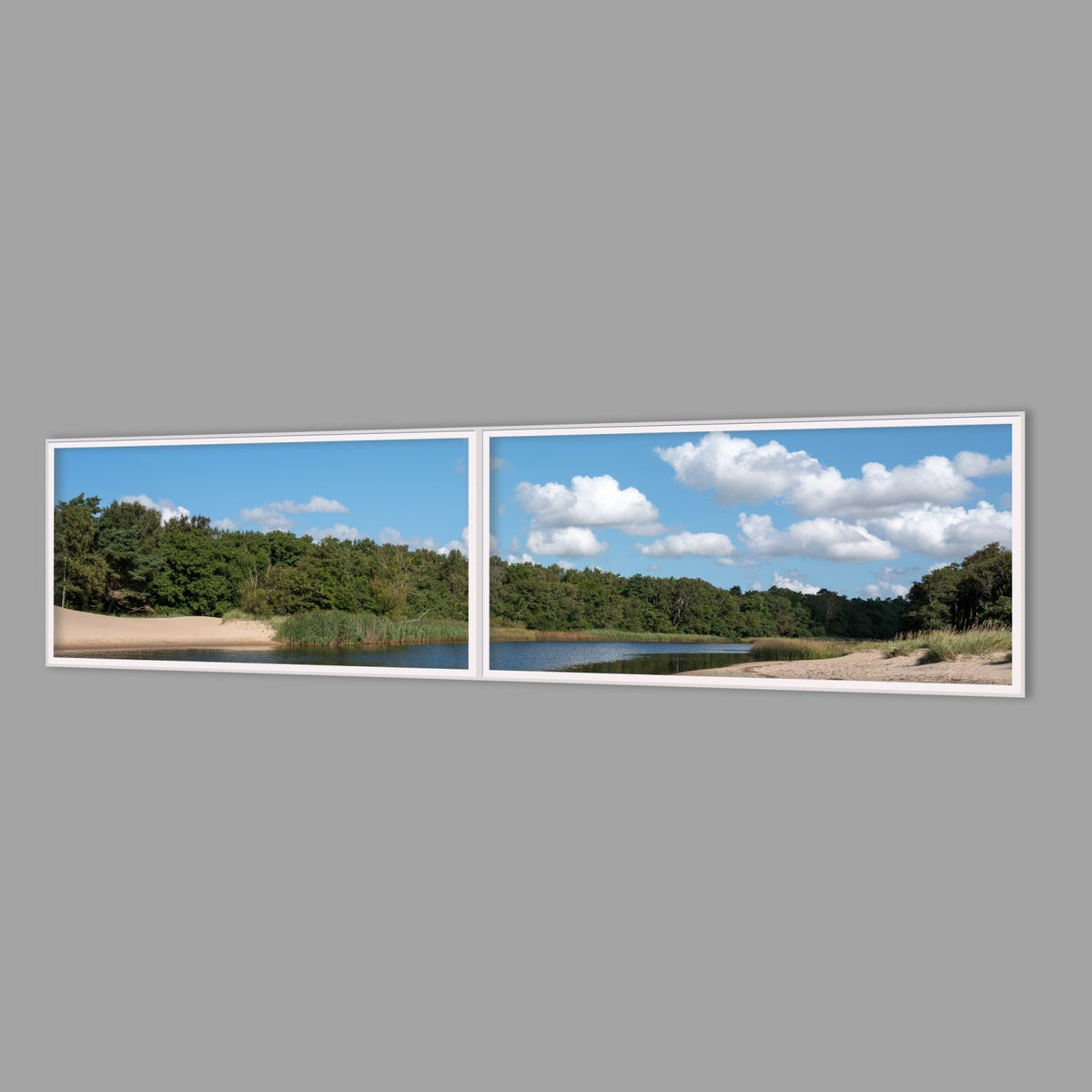 LED-Wandbild Zweiteiler quer 240x60 cm – Meer & Küste