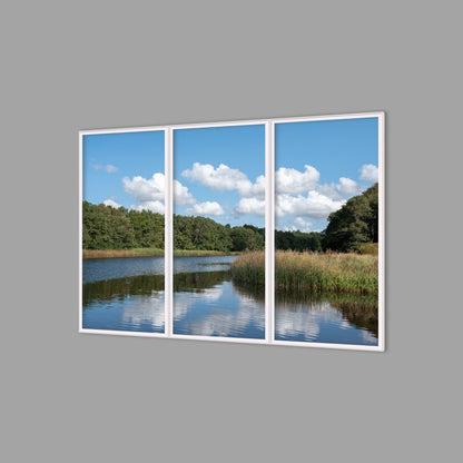 LED-Wandbild Dreiteiler hochkant 180x120 cm – Meer & Küste