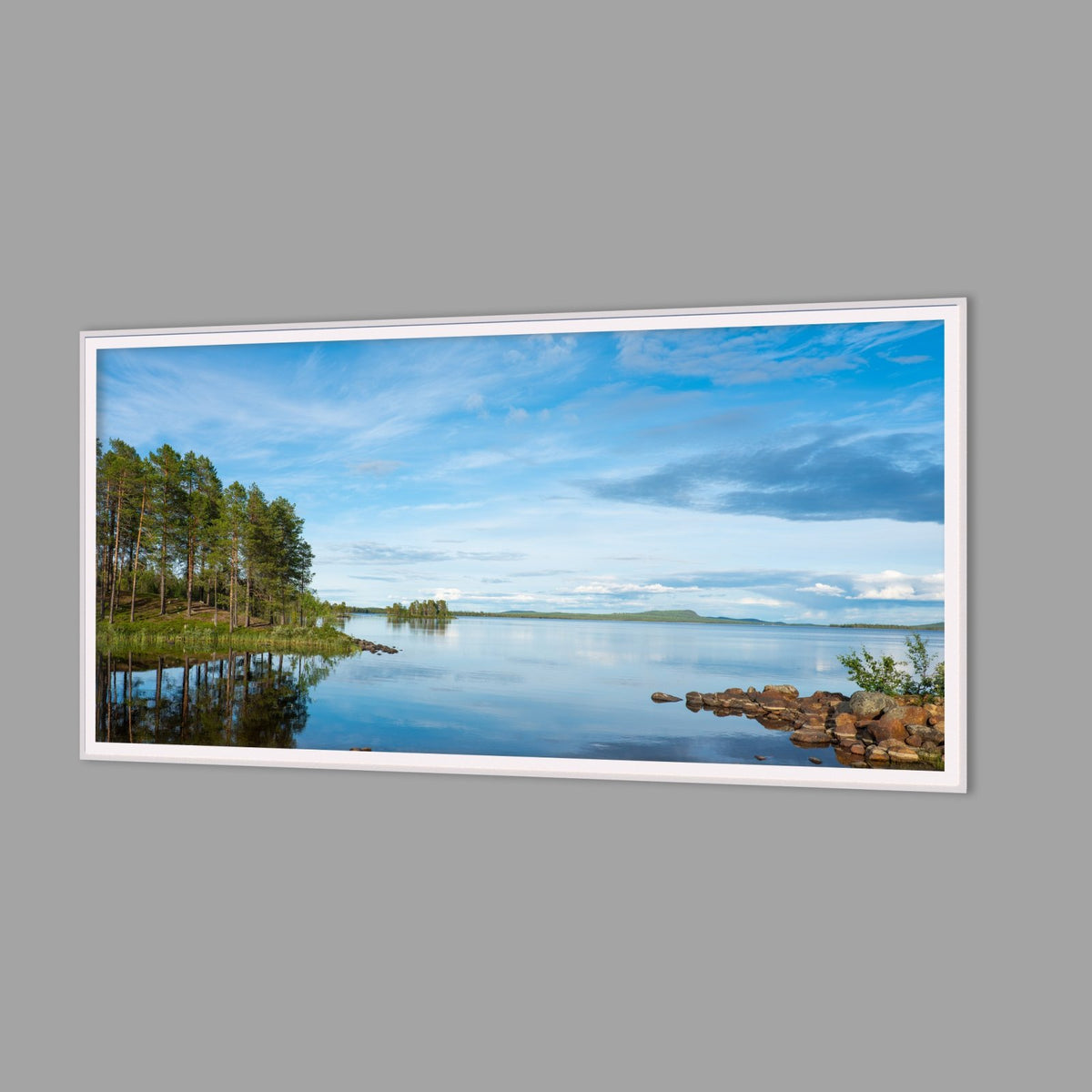 LED-Wandbild 60x120 cm quer – Seen & Flüsse