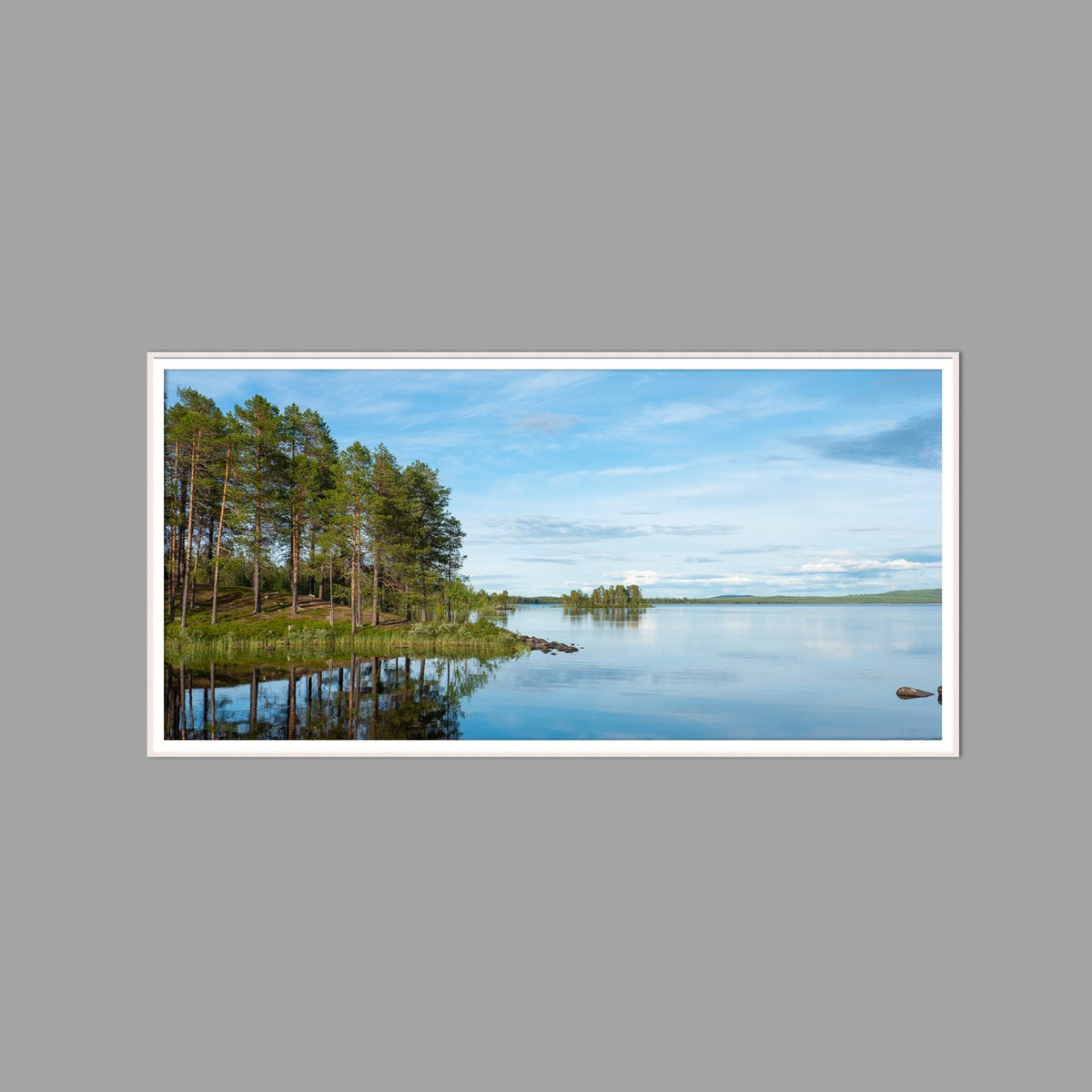 LED-Wandbild 60x120 cm quer – Seen & Flüsse