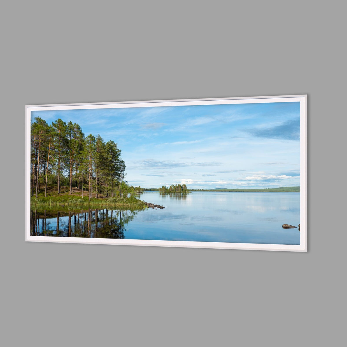 LED-Wandbild 60x120 cm quer – Seen & Flüsse
