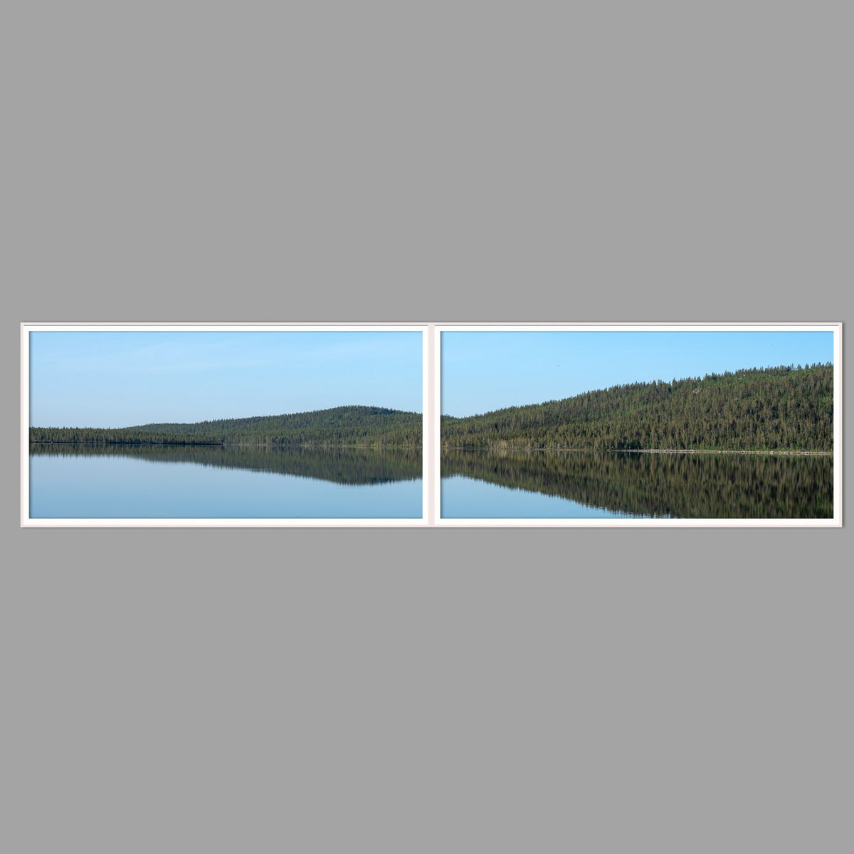 LED-Wandbild Zweiteiler quer 240x60 cm – Seen & Flüsse