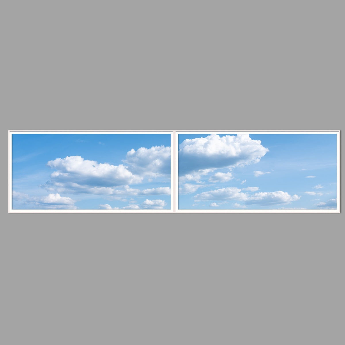 LED-Wandbild Zweiteiler quer 240x60 cm – Seen & Flüsse