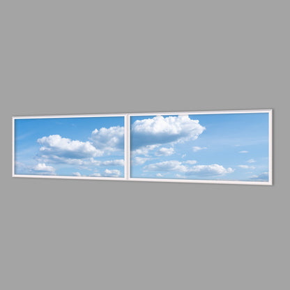 LED-Wandbild Zweiteiler quer 240x60 cm – Seen & Flüsse