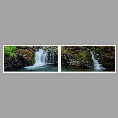 LED-Wandbild Zweiteiler quer 240x60 cm – Seen & Flüsse