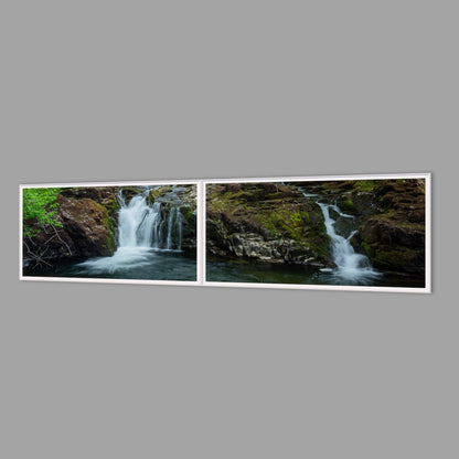 LED-Wandbild Zweiteiler quer 240x60 cm – Seen & Flüsse