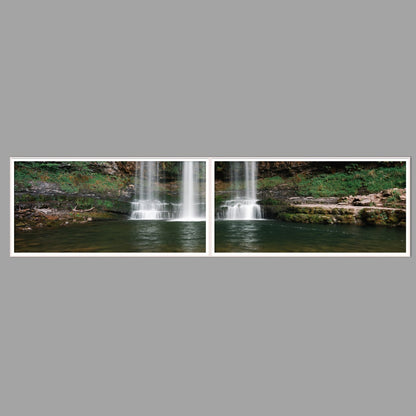 LED-Wandbild Zweiteiler quer 240x60 cm – Seen & Flüsse