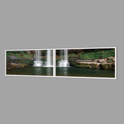 LED-Wandbild Zweiteiler quer 240x60 cm – Seen & Flüsse