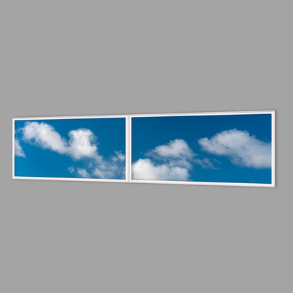 LED-Wandbild Zweiteiler quer 240x60 cm – Seen & Flüsse