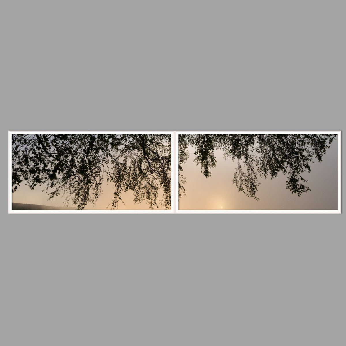 LED-Wandbild Zweiteiler quer 240x60 cm – Seen & Flüsse