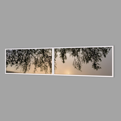 LED-Wandbild Zweiteiler quer 240x60 cm – Seen & Flüsse