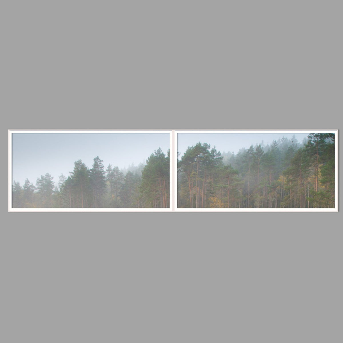 LED-Wandbild Zweiteiler quer 240x60 cm – Seen & Flüsse