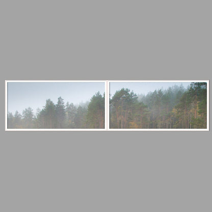 LED-Wandbild Zweiteiler quer 240x60 cm – Seen & Flüsse