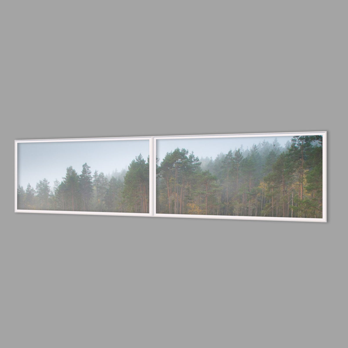 LED-Wandbild Zweiteiler quer 240x60 cm – Seen & Flüsse