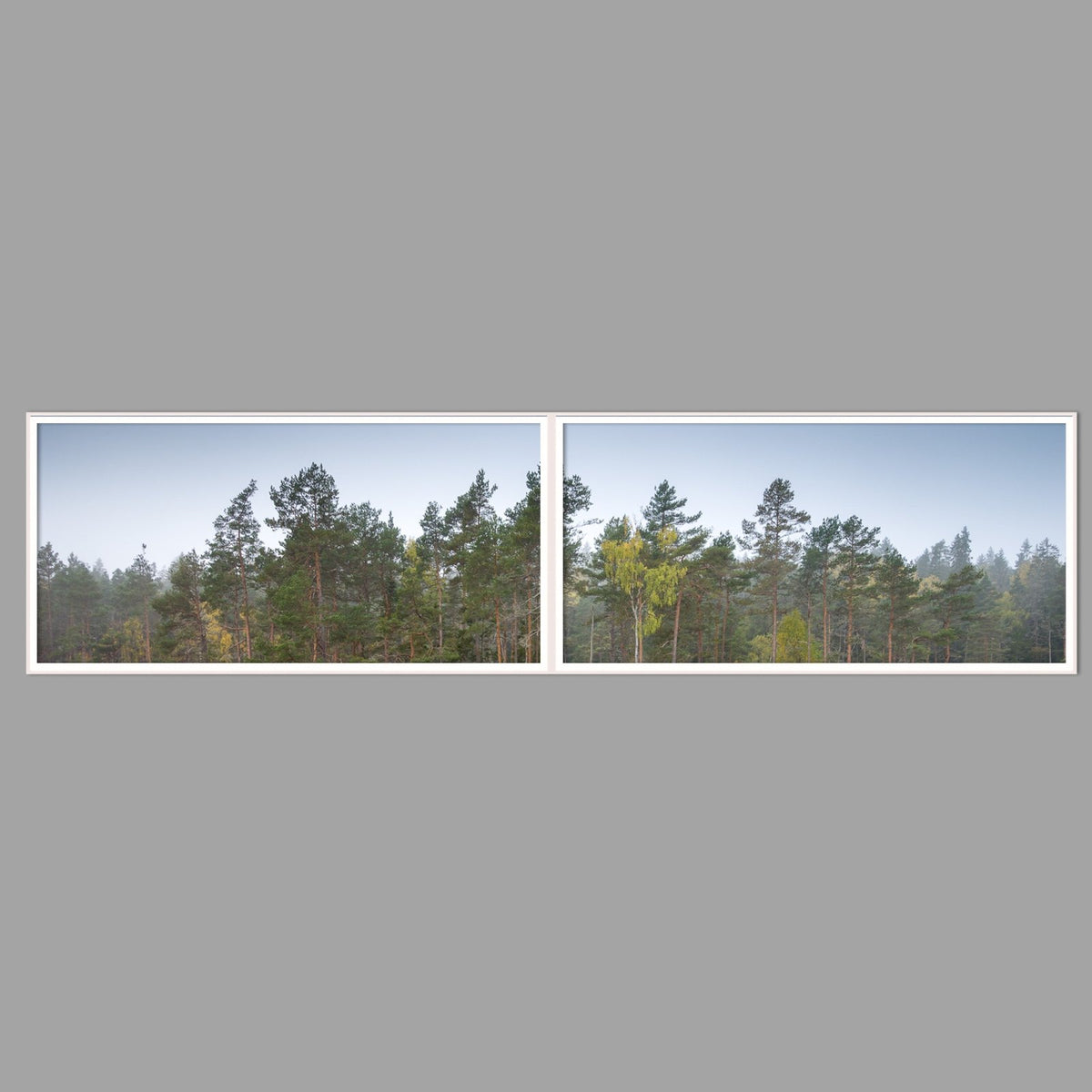 LED-Wandbild Zweiteiler quer 240x60 cm – Seen & Flüsse